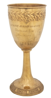 1934 FIFA World Cup Championship Gold Chalice Awarded To Raimundo Orsi (Letter of Provenance)